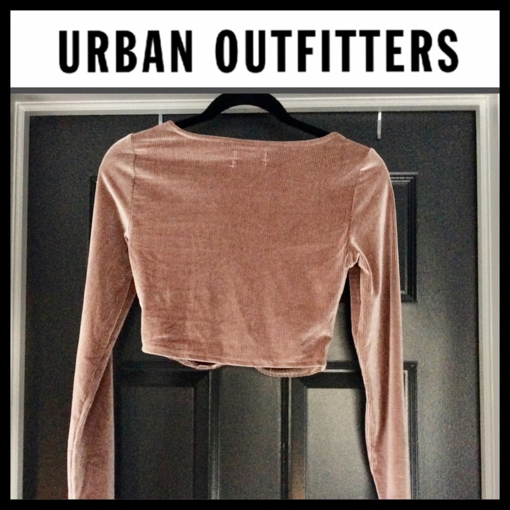 UO Ribbed Velvet Crop Top - Picture 5 of 7